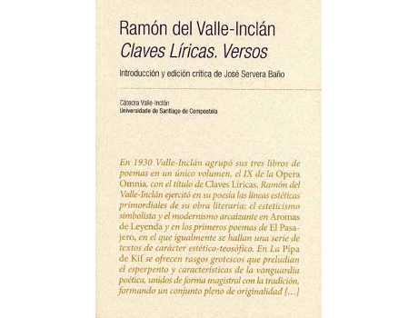 Livro Ramón Del Valle-Inclán de José Servera Baño (Espanhol)