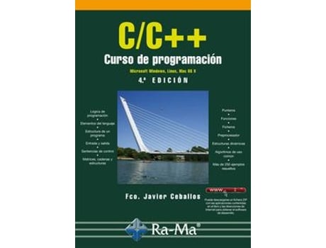 Livro C/C++: Curso De Programacion (4ª Ed.2015) de Fco.Javier Ceballos (Espanhol)