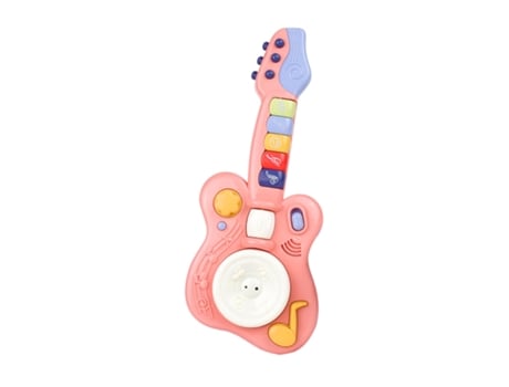 Brinquedo de Guitarra de Música Infantil Rosa BOJACK