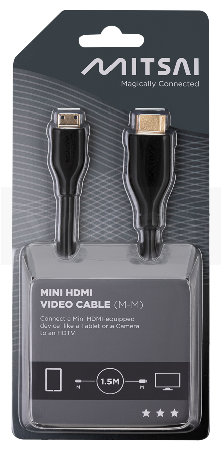 Cabo HDMI MITSAI (Micro HDMI - 1.5m - Preto)