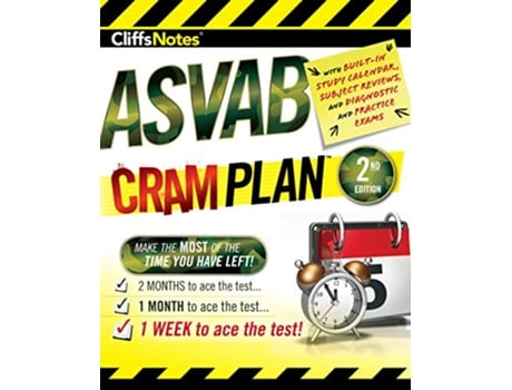 Livro Cliffsnotes ASVAB Cram Plan de Carolyn C Wheater e Jane R Burstein (Inglês)