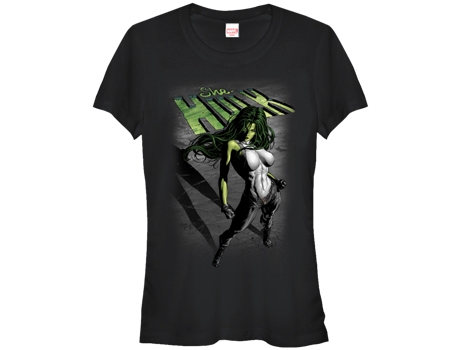 T-Shirt de Mulher SUPERHEROMARVEL Shadow She Hulk Algodão (XL)