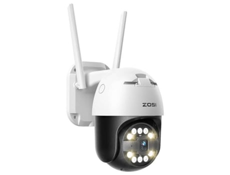 ZOSI C296 8Mp 3K Wifi P/T Poe Ip66 Branco Cartão Microsd 32Gb Câmara de Segurança Ip