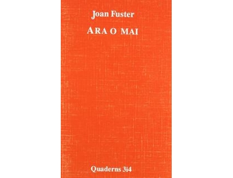 Livro Ara O Mai de Joan Fuster (Espanhol)