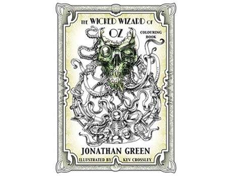 Livro The Wicked Wizard of Oz Colouring Book de Jonathan Green (Inglês)