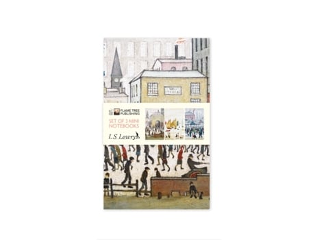 Livro l.s. lowry set of 3 mini notebooks de created by flame tree studio (inglês)