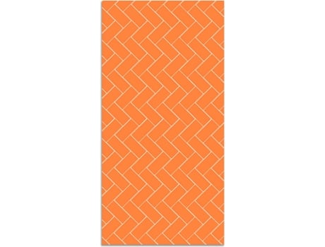 Tapete HOME & LIVING Mosaico de Tijolos (Laranja - 120x160 cm - Vinil)