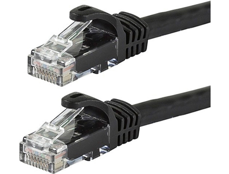 Cabo de Rede MONOPRICE (RJ45 - 30 cm - Preto)