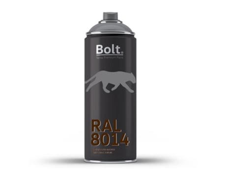 Spray Bolt Acrílico Premium Brilhante Acrílico Ral 400 Ml (Ral 8014 Sepia)