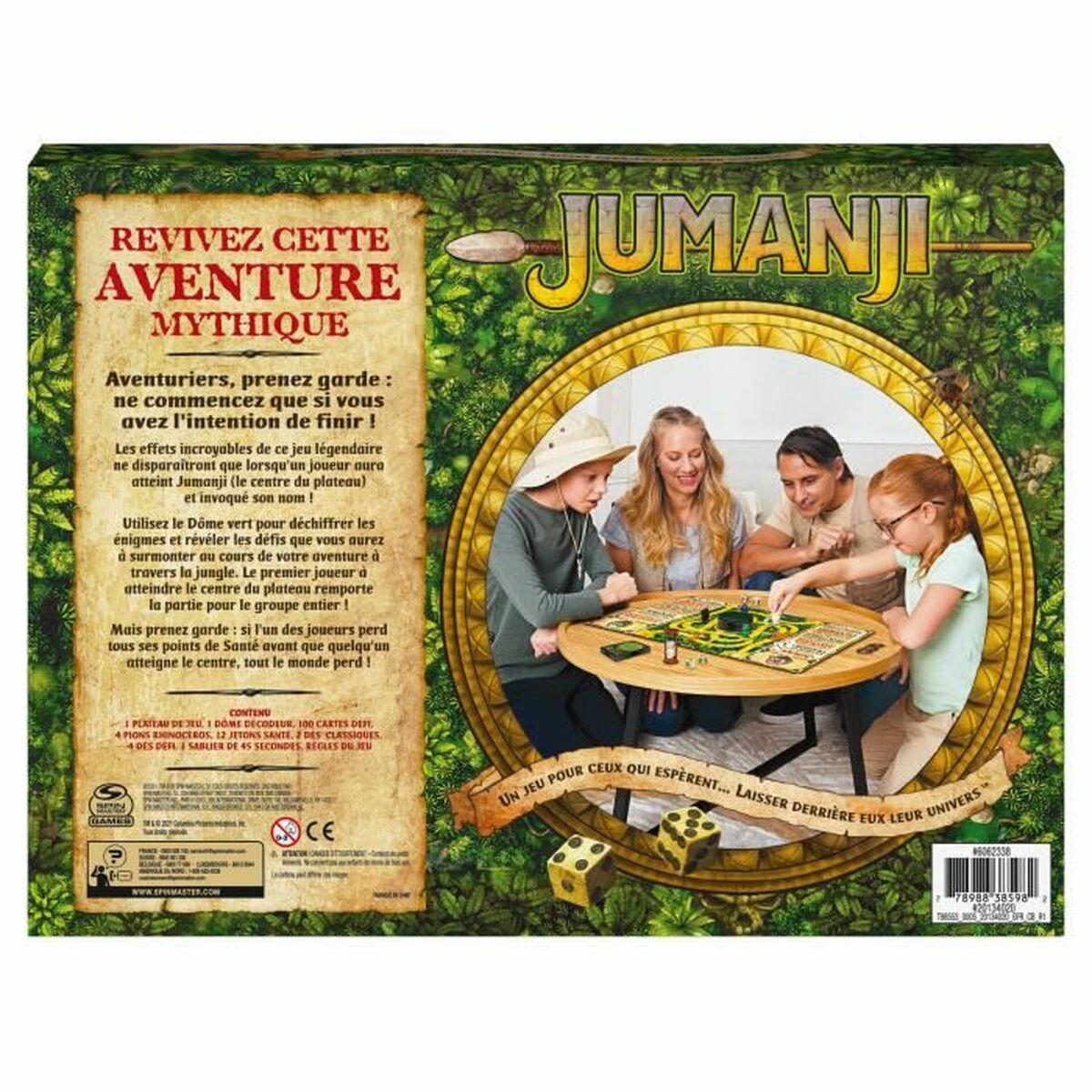 Jogo de Tabuleiro CONCENTRA Jumanji Viagem (Idade Mínima Recomendada: 8  Anos - Dificuldade: Intermédia)