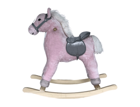 Cavalo de Baloiço Berghoff com Sela Ótimo Rosa BERGHOFFTOYS