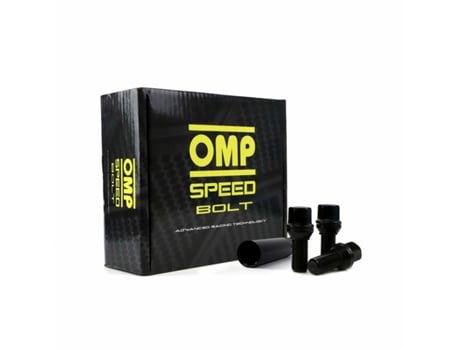 Set Porcas OMP 33 mm Preto M12 x 1,50