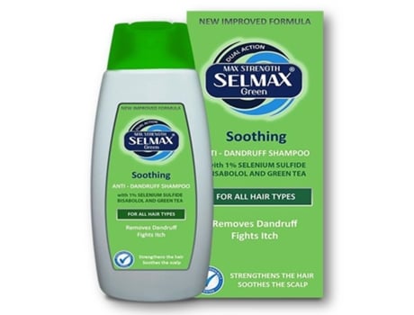 Champô Anticaspa Calmante para Todos Os Tipos de Cabelo SELMAX Green Soothing Dual Action