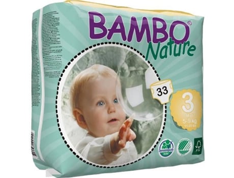 Saias Bambi Nature Midi 5-9Kg 33Uds