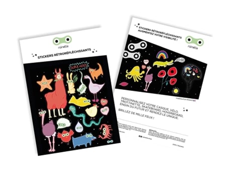 Stickers RAINETTE Preto - 13 x 15,5 cm)