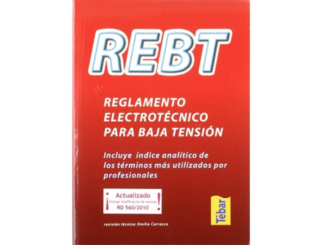 Livro Rebt. Reglamento Electrotécnico Para Baja Tensión de Carrasco, Emilio (Espanhol)