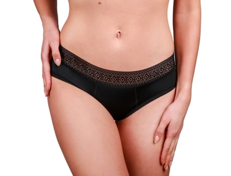 Cueca Menstrual TAYNIE Paris ultra Preto  (L/40)