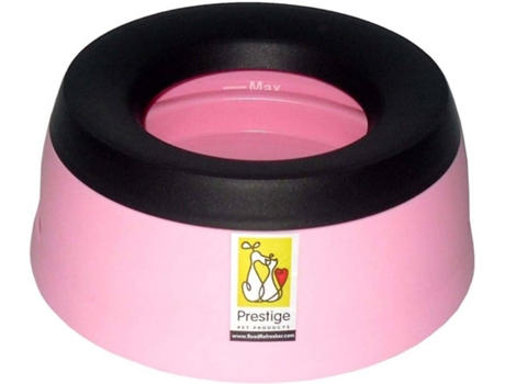 Bebedouro para Perros, Gatos  Antissalpicos (Rosa - 24.2 x 10.2 cm - 1.4 L - Polipropileno)