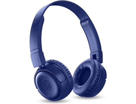 Auscultadores Bluetooth MUSIC SOUND Vibed (On Ear - Microfone - Azul)