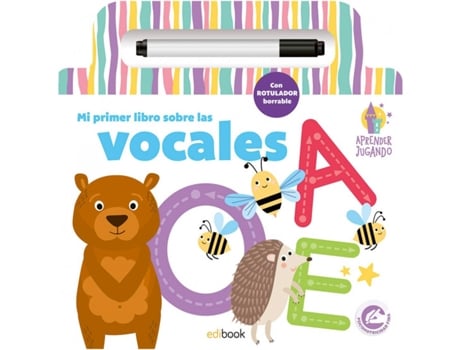 Livro Aprender Jugando Libro Pizarra Vocales de VVAA (Espanhol)