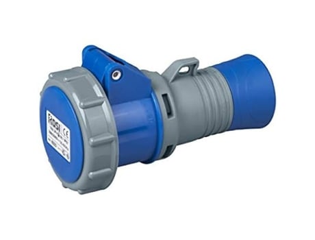 Tomada Móvel Industrial ROSI 8223 16A Ip67 Cinza/Azul