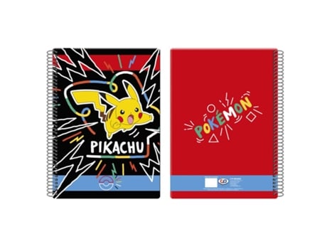 Caderno de Desenho A4 no Tema Pokémon