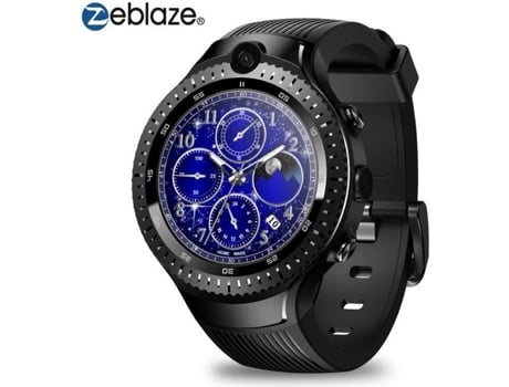 Zeblaze THOR 4 Dual 4G Smart Watch Bluetooth Conectado Smartwatch 1 16GB 530mAh Lembrete sedentário integrado redondo preto ZEBLAZE