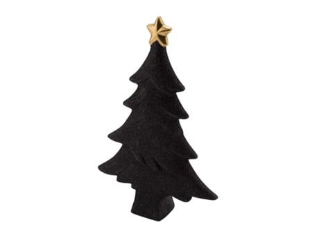 Árvore de Natal GEHLMANN (Preto / dourado - 12,5 x 3 x 19 cm)