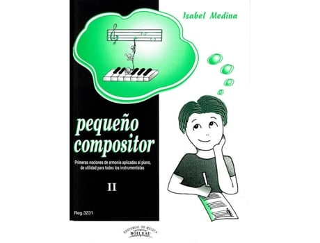 Livro Pequeño Compositor:Armonía Aplicada Piano de Isabel Medina (Espanhol)