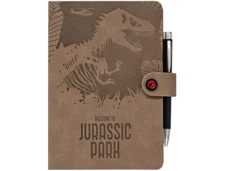 Caderno A5 Premium com Caneta Projectora do Parque Jurássico