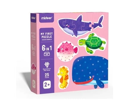 My First Puzzle Ocean Animals MIDEER (Idade minima recomendada: 2 anos)