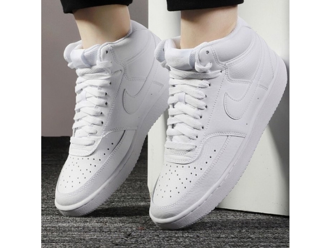 Nike Court Vision Mid - Branco - Sapatilhas Bota Mulher