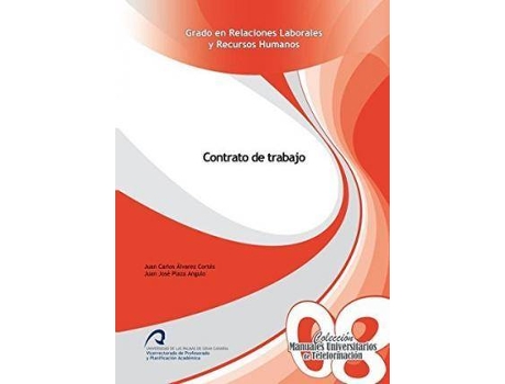 Livro Contrato de trabajo de Juan José Plaza Angulo, Juan Carlos Alvarez Cortes (Espanhol)