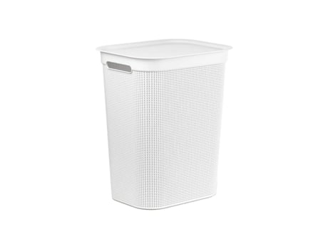 Cesto da Roupa ROTHO Brisen (Branco - Plástico - 50 L)