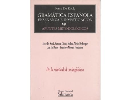 Livro De La Relatividad En Lingüística de Josse De Kock (Espanhol)