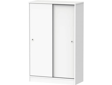 Armário MUEBLES PITARCH com Portas de Correr (Branco - Melamina - 120x74x33 cm)