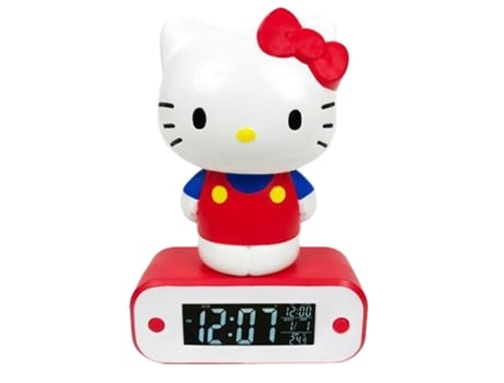 Teknofun Hello Kitty Wecker Hello Kitty 17 Cm Lamp Vermelho