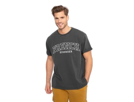 T-shirt para Homem FRENCH DISORDER (XL - Algodão - Cinzento)