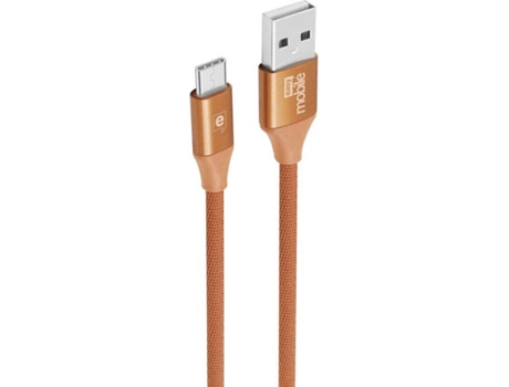 Cabo  New Fashion (USB - MicroUSB - 1.5 m - Castanho)