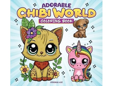 Livro Adorable Chibi World Coloring Book de Veronica Hue (Inglês)