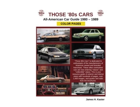 Livro Those 80s Cars American Catalog Color Pages de James Kaster (Inglês)