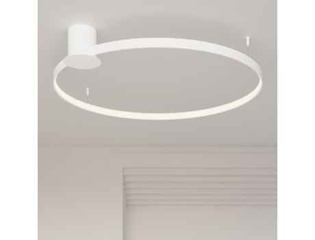 Aplique de Teto Led SOLLUX (Aço Rio -  55 cm Branco 3000K)