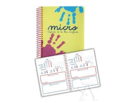 Agenda Infantil Espiral Micro A5 D/P Relac. Fam/Esc.