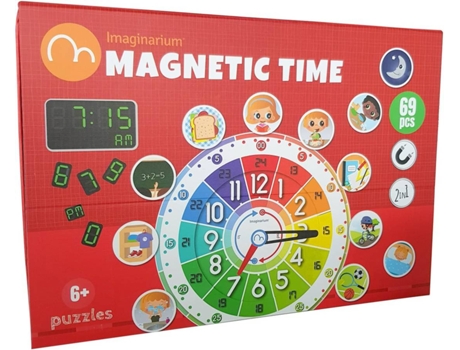 Jogo Didático  Magnetic Time (Idade Mínima: 3 Anos - 30 x 21 x 4 cm)