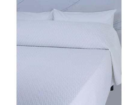 Colcha Hotelaria Ref.600 Branca 150 Cm Cama 250X270 ROXO HOME