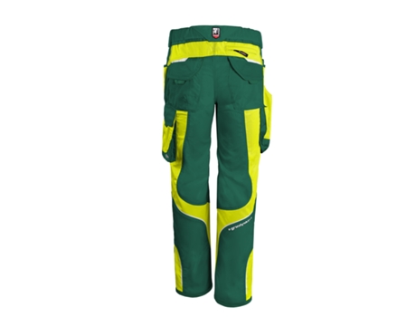 Calças de Trabalho QUALITEX WORKWEAR Iron Tecido Misturado (Verde e Amarelo - Tam: 74)