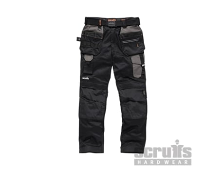 SCRUFFS T54762 Pantalón de Bolsillos Con Funda Pro Flex Color Negro