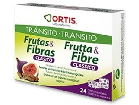 Frutas  e fibras clássicas 24 para mastigar cubos de trânsito