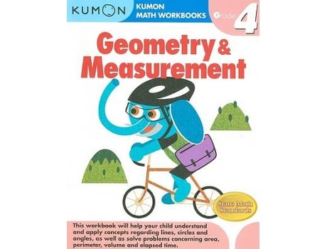 Livro grade 4 geometry and measurement de kumon (inglês)