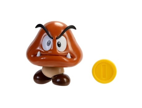 Super Mario Figura 10cm Goomba Com Moeda (Idade Mínima Recomendada: 3 anos)